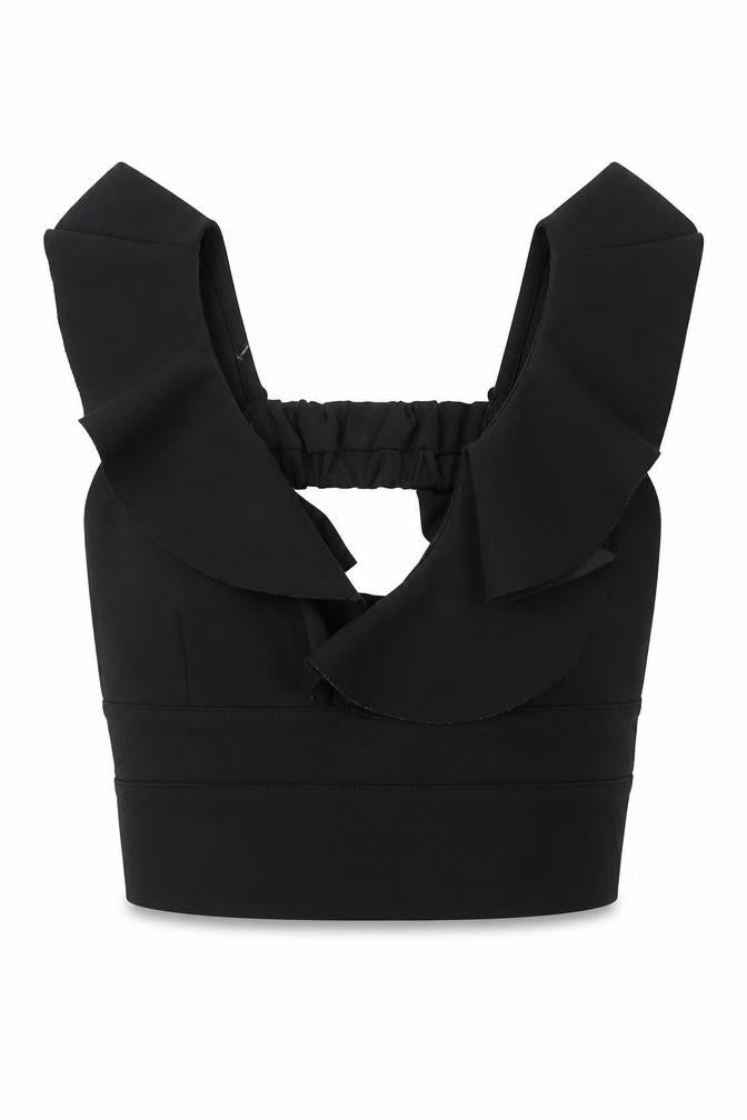 River Island Womens Black   Cropped Tank Size 6