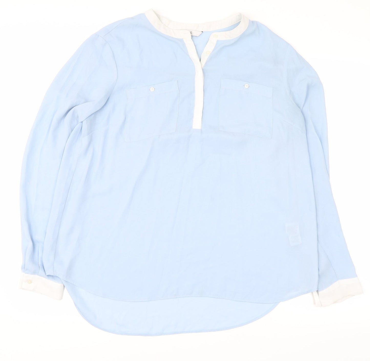 NEXT Womens Blue   Basic Button-Up Size 10