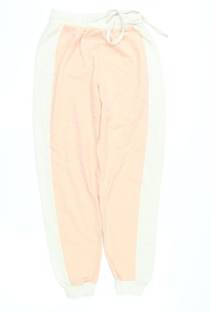 Additional front view of ASOS women’s pink sweatpants, size UK 6