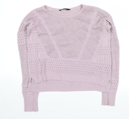 Additional front view of Select women’s purple jumper, size UK 12