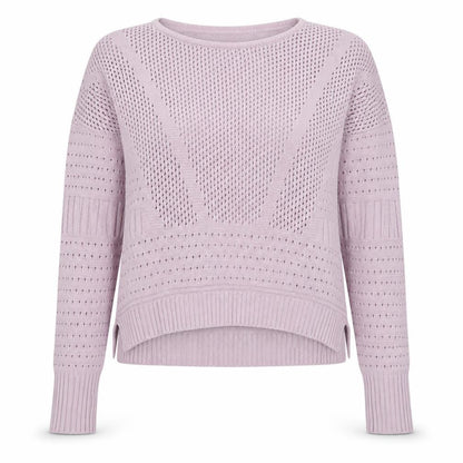 Front view of Select women’s purple jumper, size UK 12