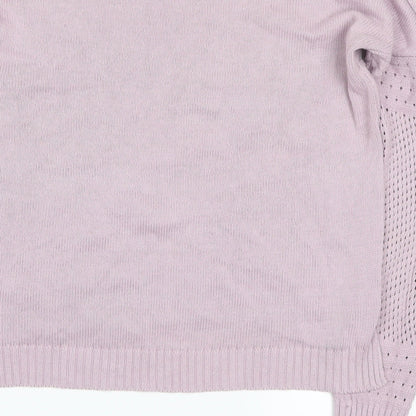 Brand and care label for Select women’s purple jumper, size UK 12