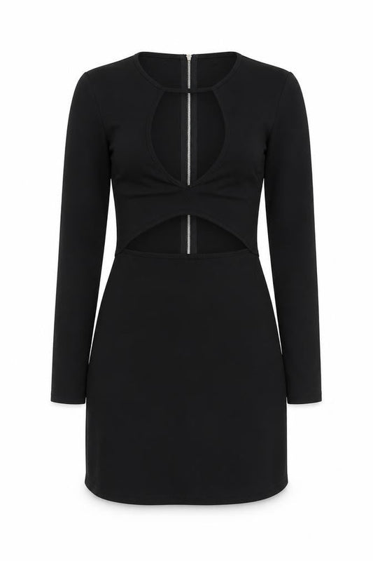 Yoins Womens Black   Shirt Dress  Size 10
