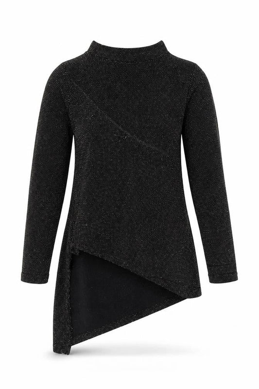 Front view of Cosmic Kids girls’ black basic blouse, size 7, years