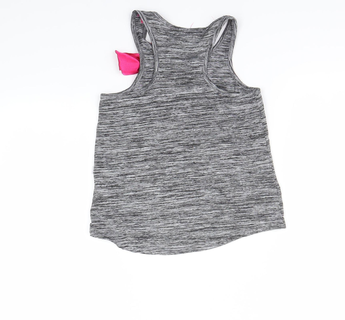 Jojo Siwa Girls Grey   Basic Tank Size 7-8 Years