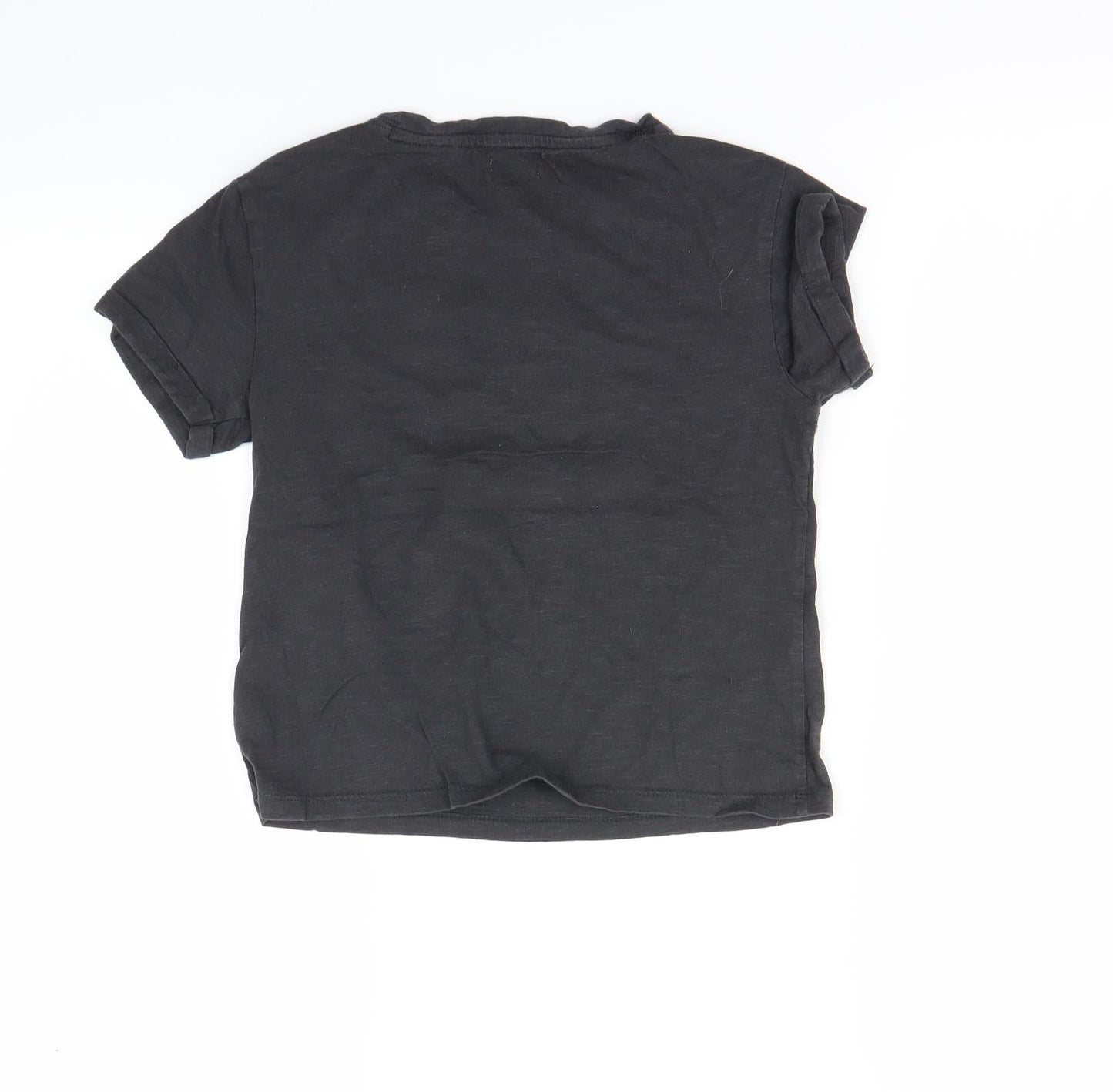 Next  Girls Black   Basic T-Shirt Size 7-8 Years