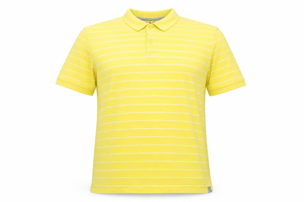 Sand stone Mens Yellow Striped   Polo Size XL