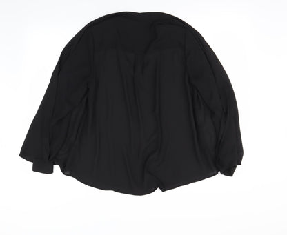 Back view of River Island women’s white basic blouse, size UK 10