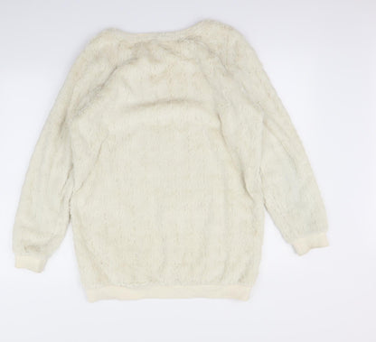Back view of Next women’s ivory jumper, size UK 10