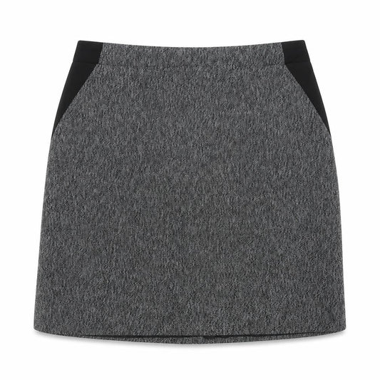 Front view of George women’s grey a-line skirt, size UK 8