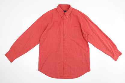 Additional front view of Cooper men’s pink button-up, size L