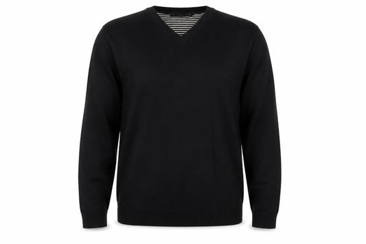 Front view of Burton men’s black jumper, size L