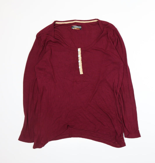 Marks and Spencer Womens Red   Pullover Jumper Size 18