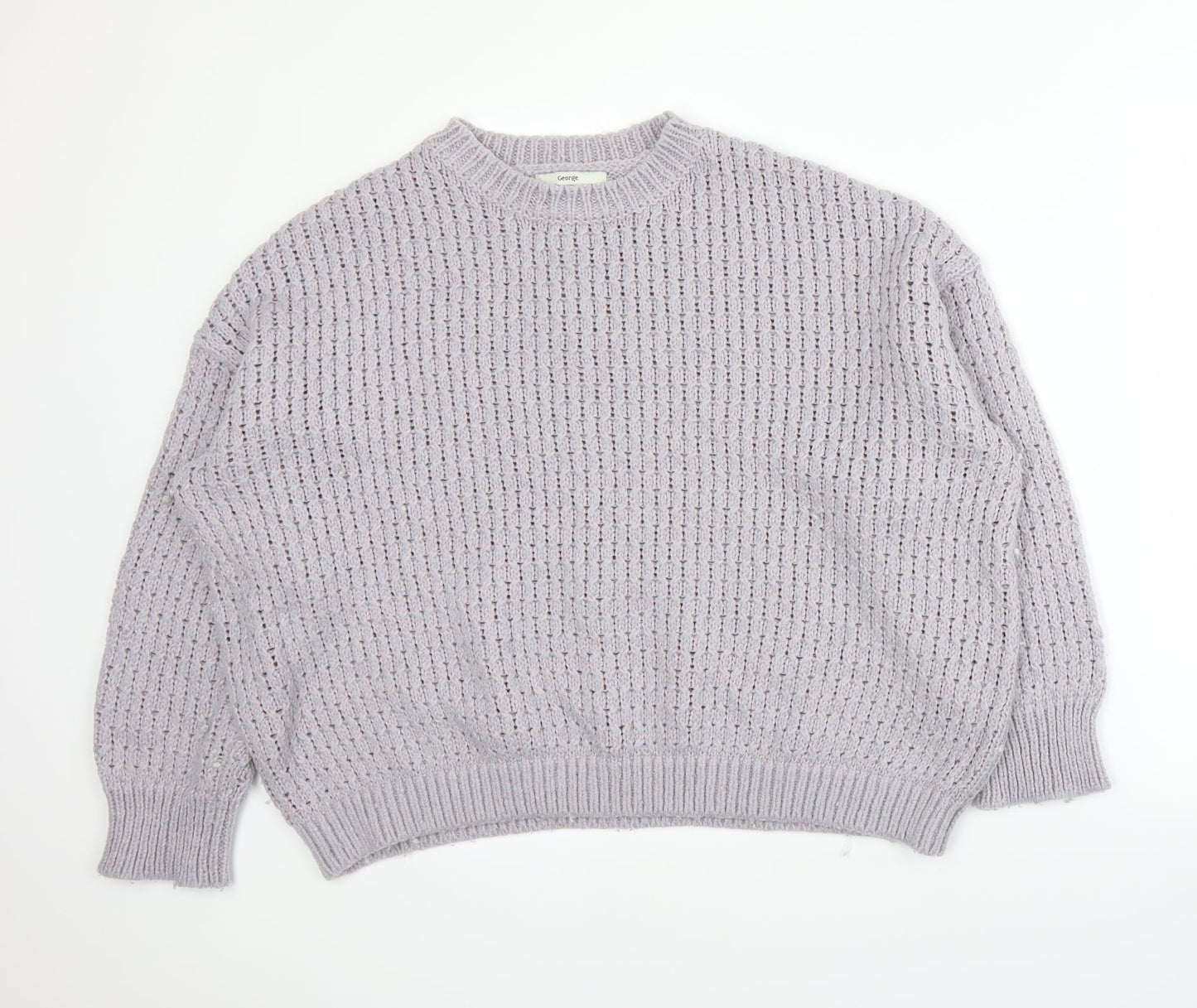 George Womens Purple   Pullover Jumper Size L
