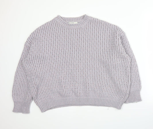 George Womens Purple   Pullover Jumper Size L