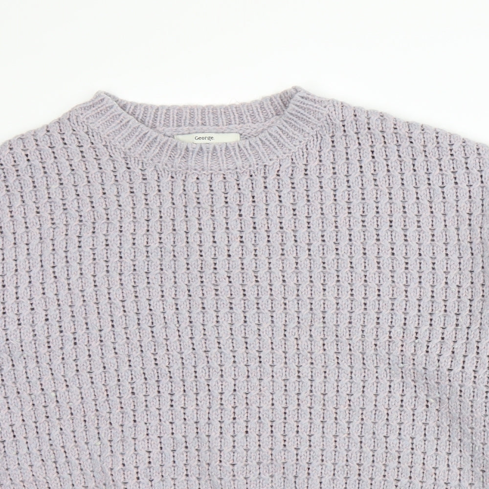 George Womens Purple   Pullover Jumper Size L