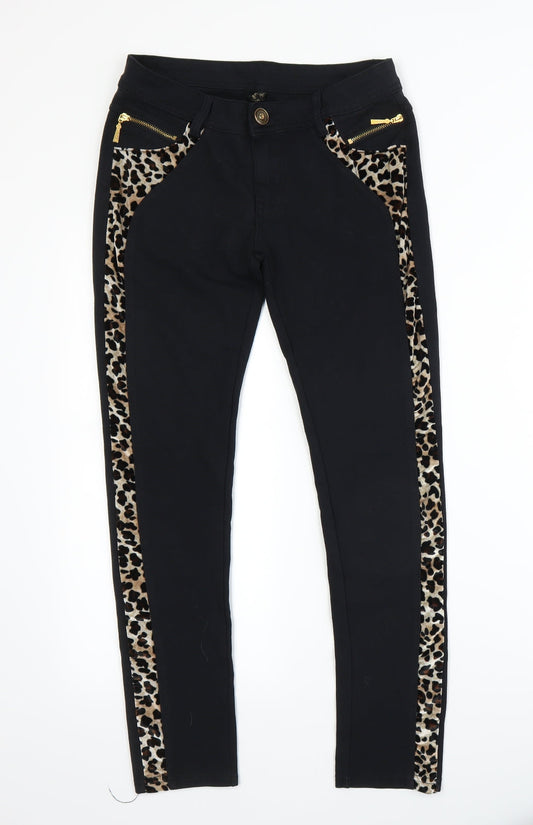 Miss Bou Womens Black   Skinny Jeans Size 8 L25 in