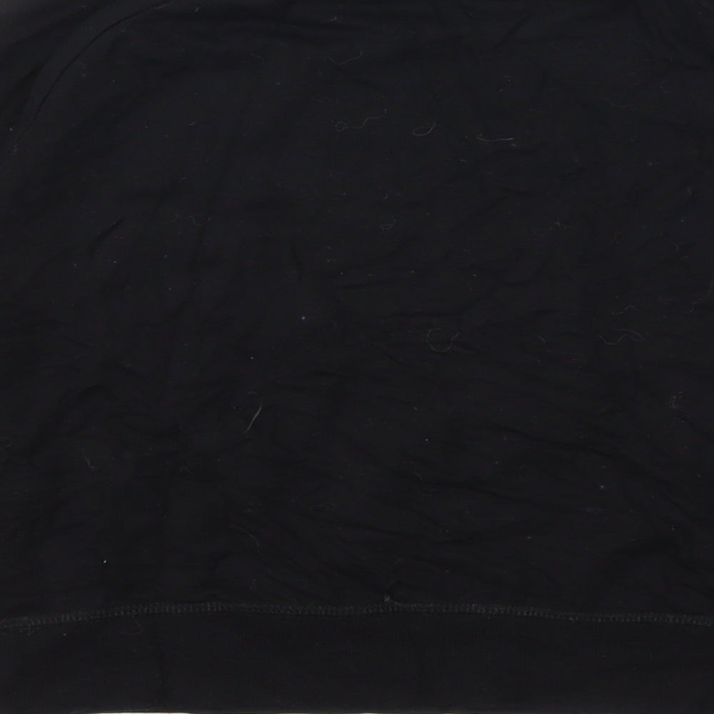 Pineapple Girls Black   Pullover Sweatshirt Size 9-10 Years