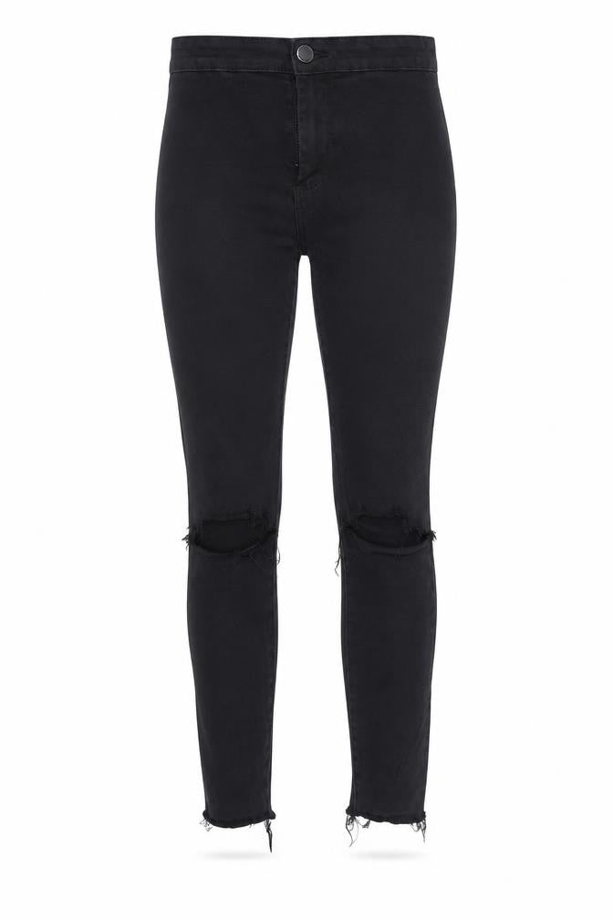 Denim & Co. Womens Black  Denim Skinny Jeans Size 4 L23 in