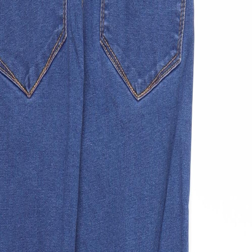 Denim & Co. Womens Blue  Denim Skinny Jeans Size 10 L25 in