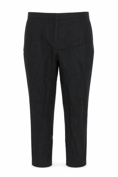 Front view of Next women’s black trousers, size UK 12, 25-inch leg
