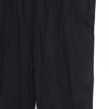 Brand and care label for Next women’s black trousers, size UK 12, 25-inch leg