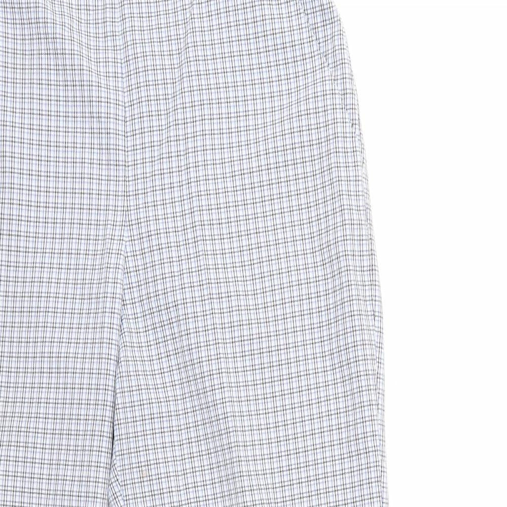 happit Womens Blue Check  Trousers  Size 14 L27 in