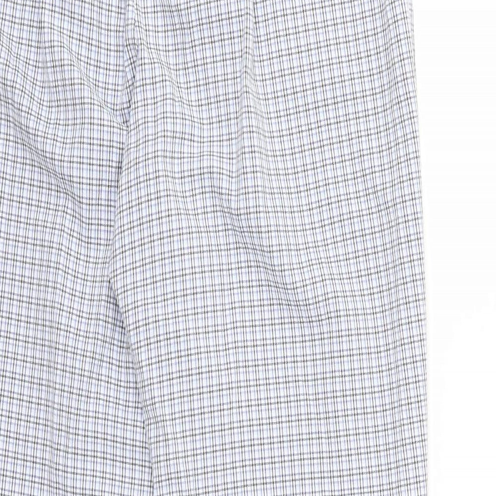happit Womens Blue Check  Trousers  Size 14 L27 in