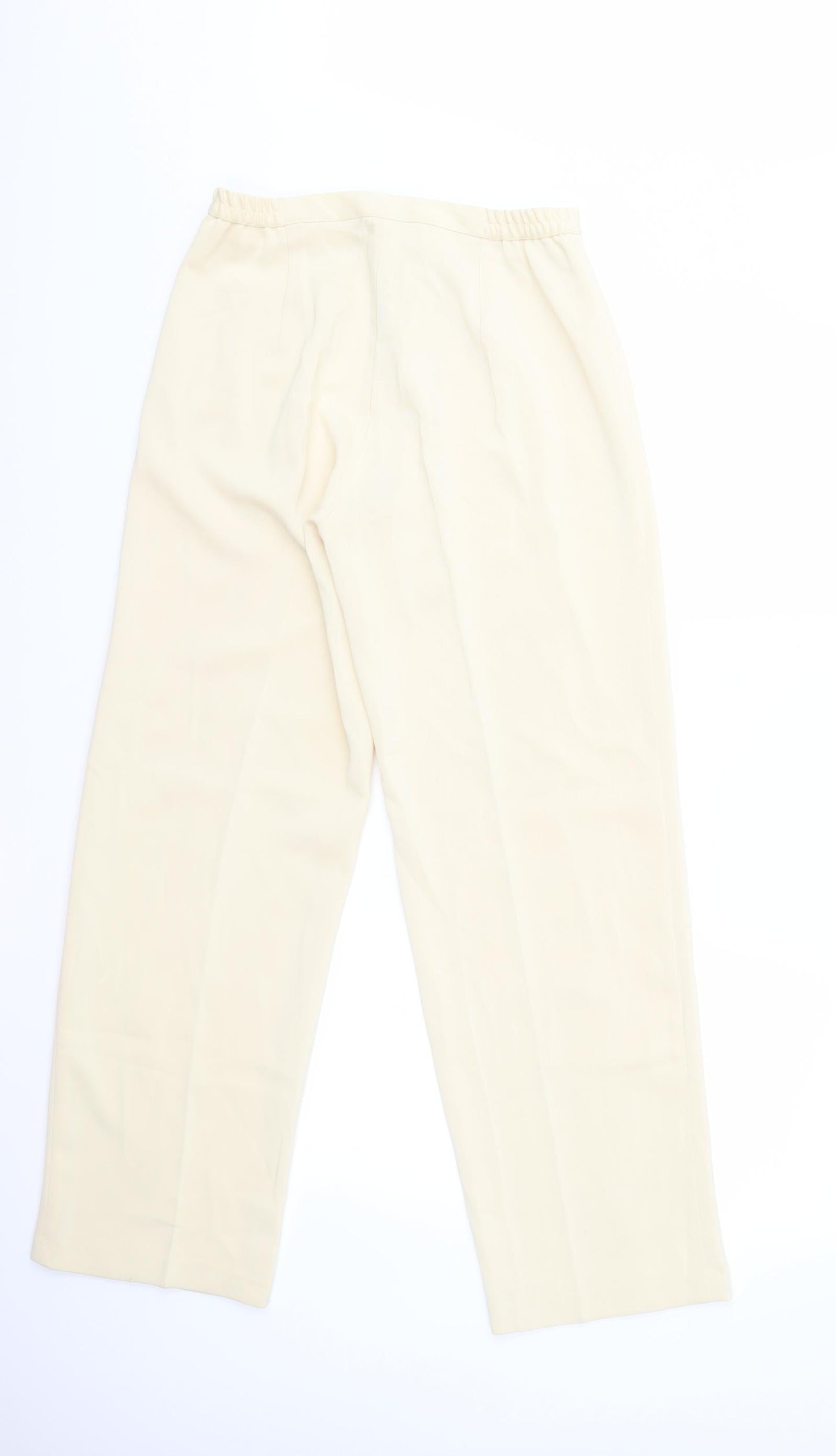 Preworn Womens Ivory   Trousers  Size 14 L29 in