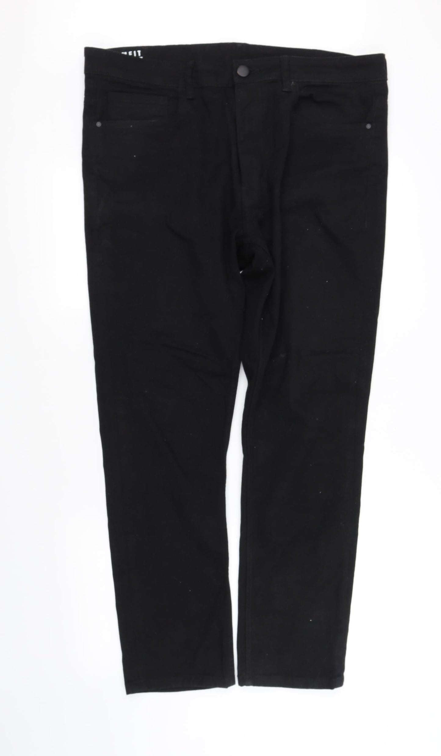 pre worn Womens Black   Straight Jeans Size L L30 in