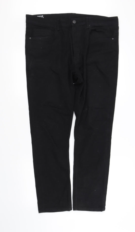 pre worn Womens Black   Straight Jeans Size L L30 in