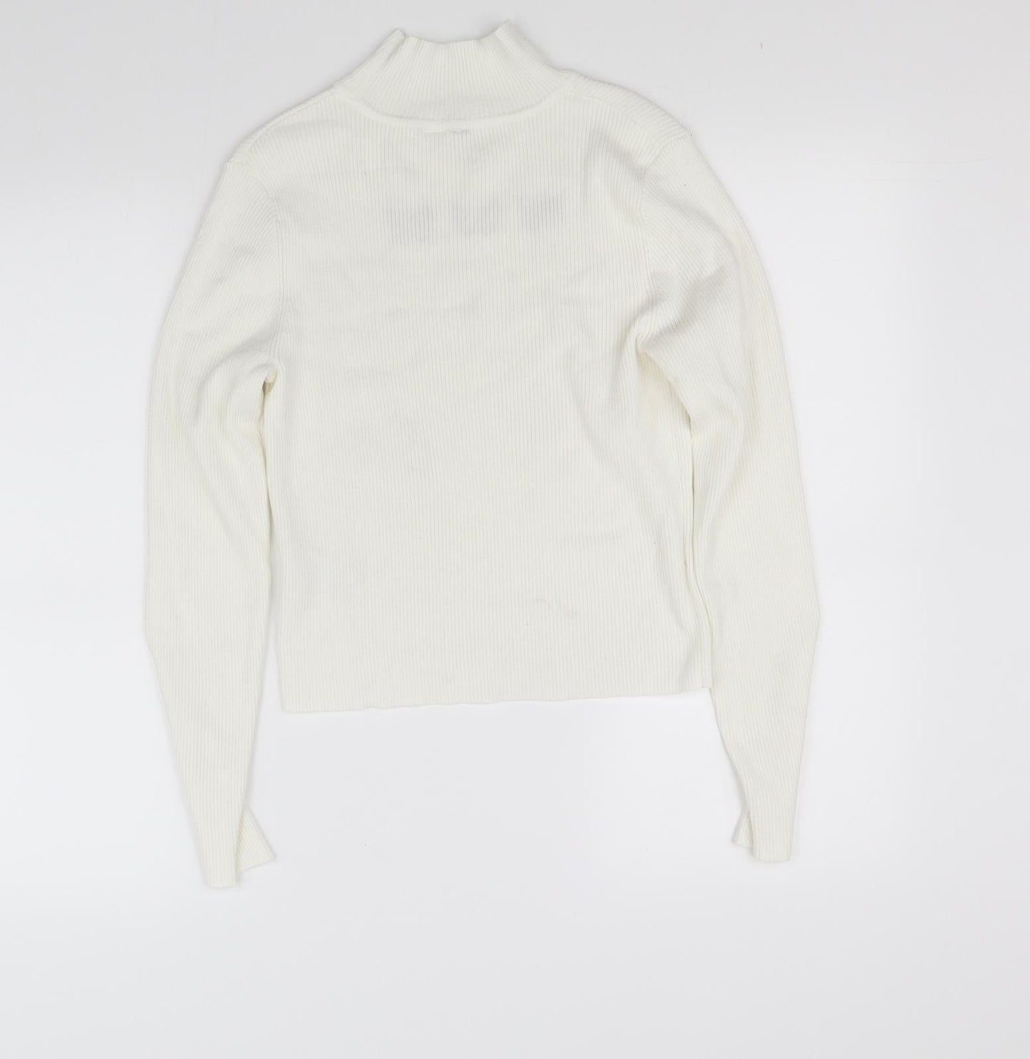 pre worn Girls White   Pullover Jumper Size L