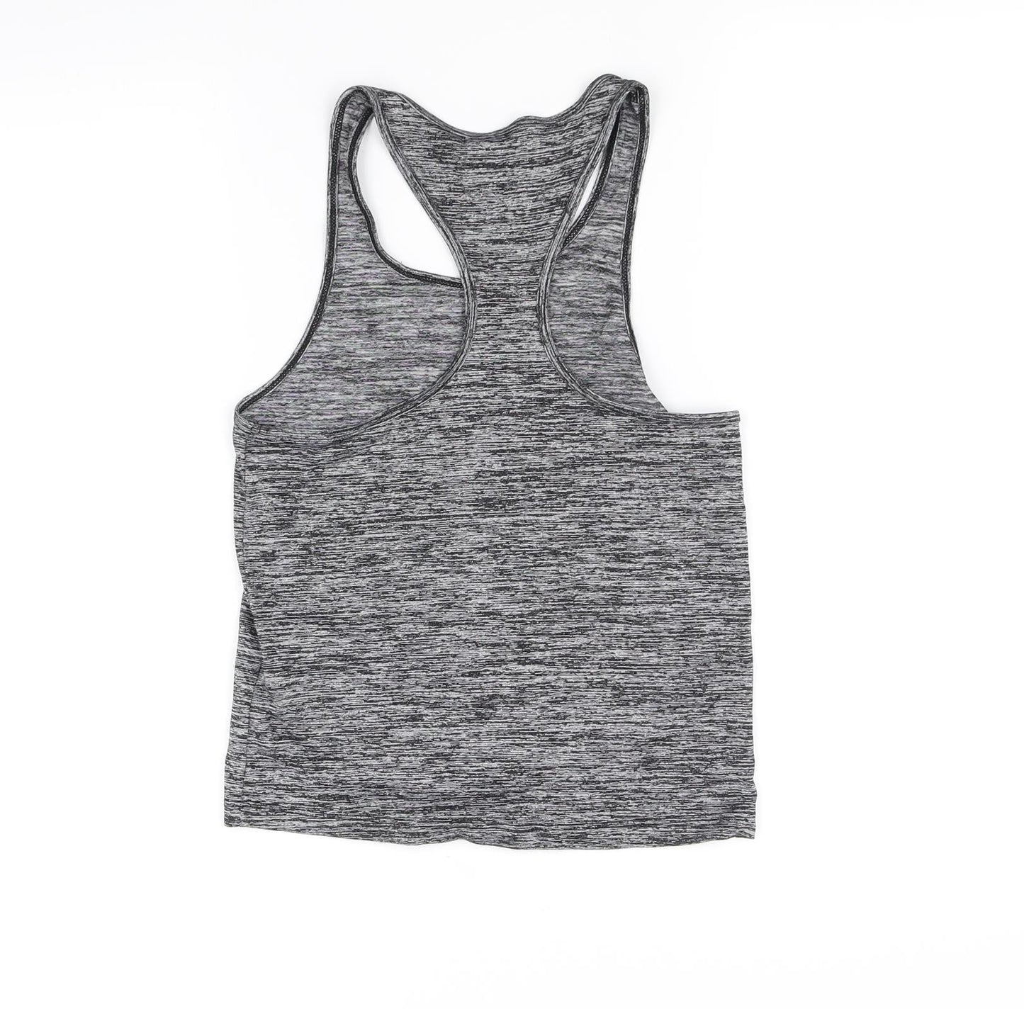 USA Pro Girls Grey   Basic Tank Size 7-8 Years