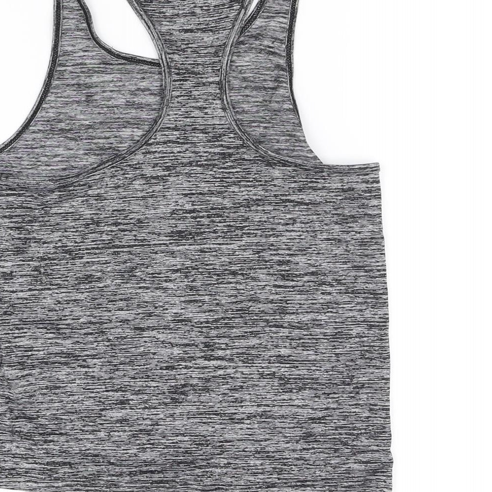 USA Pro Girls Grey   Basic Tank Size 7-8 Years