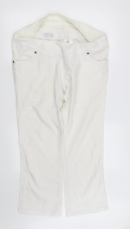 pre worn Womens White   Straight Jeans Size 42 in L30 in