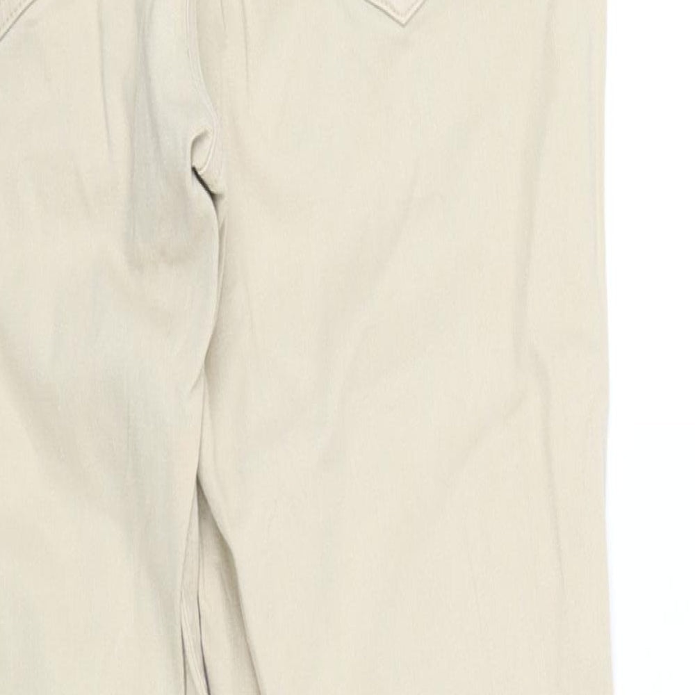 pre worn Womens Beige   Straight Jeans Size 34 in L30 in