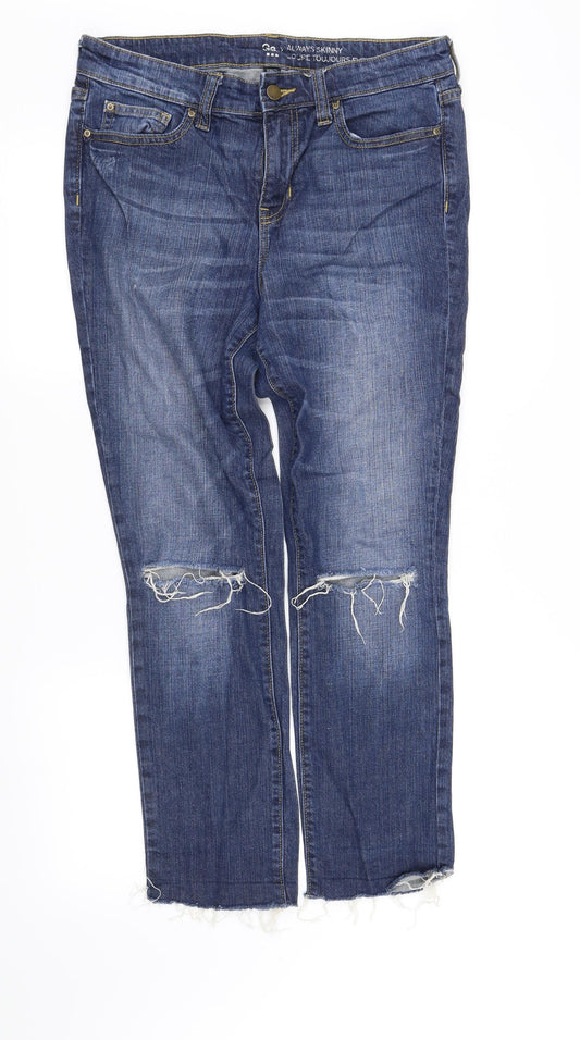 pre worn Womens Blue   Straight Jeans Size 10 L34 in