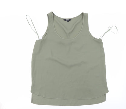 Additional front view of Papaya women’s green basic blouse, size UK 8
