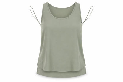 Front view of Papaya women’s green basic blouse, size UK 8