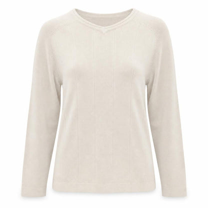 Front view of did milan women’s beige jumper, size S