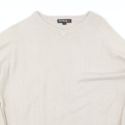 Close-up detail of did milan women’s beige jumper, size S