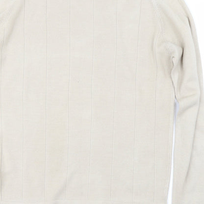 Brand and care label for did milan women’s beige jumper, size S