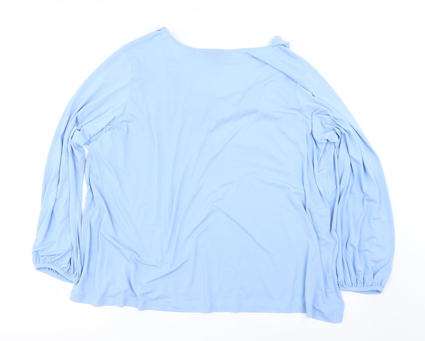 Susan Graver Womens Blue   Basic Blouse Size 2XL