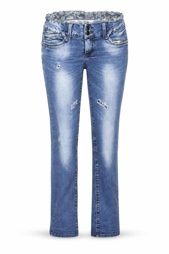 Preworn Womens Blue   Straight Jeans Size L L25 in