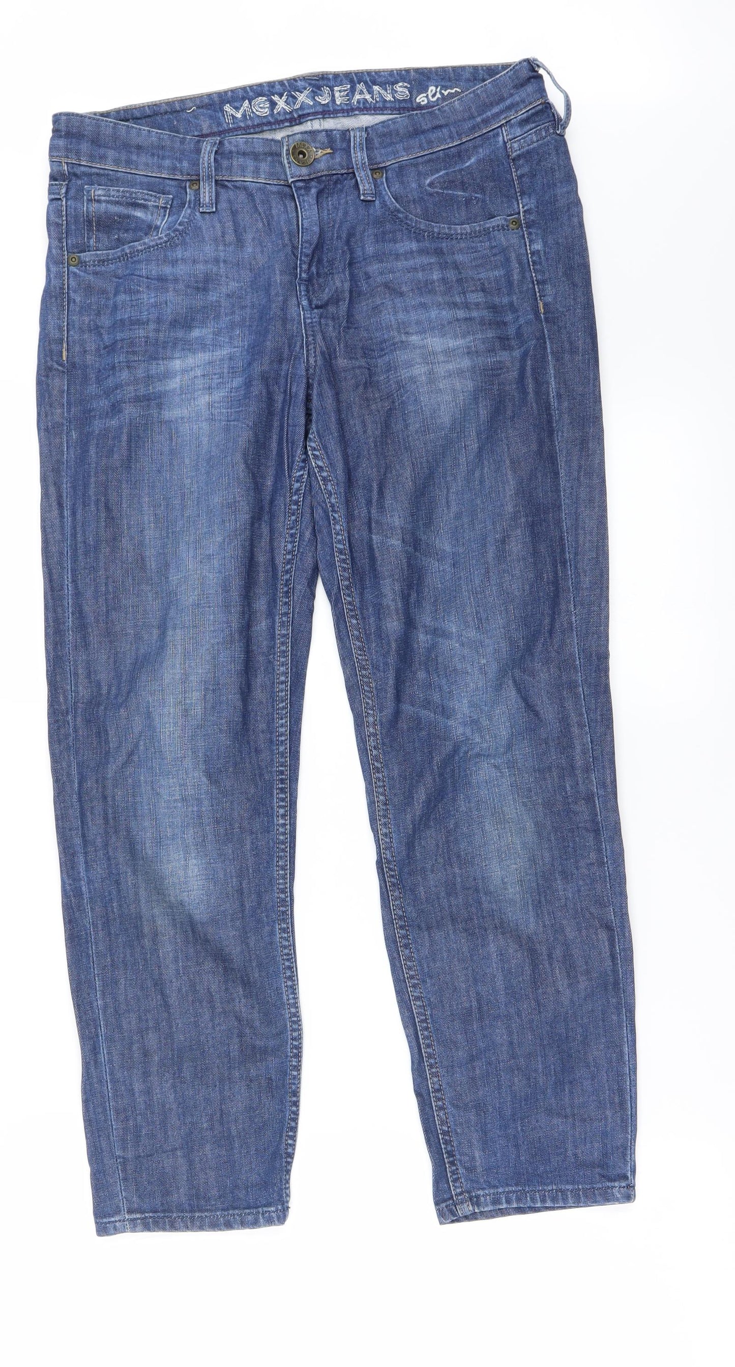 Preworn Womens Blue   Straight Jeans Size 28 in L25 in