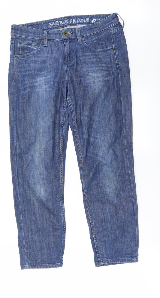 Preworn Womens Blue   Straight Jeans Size 28 in L25 in