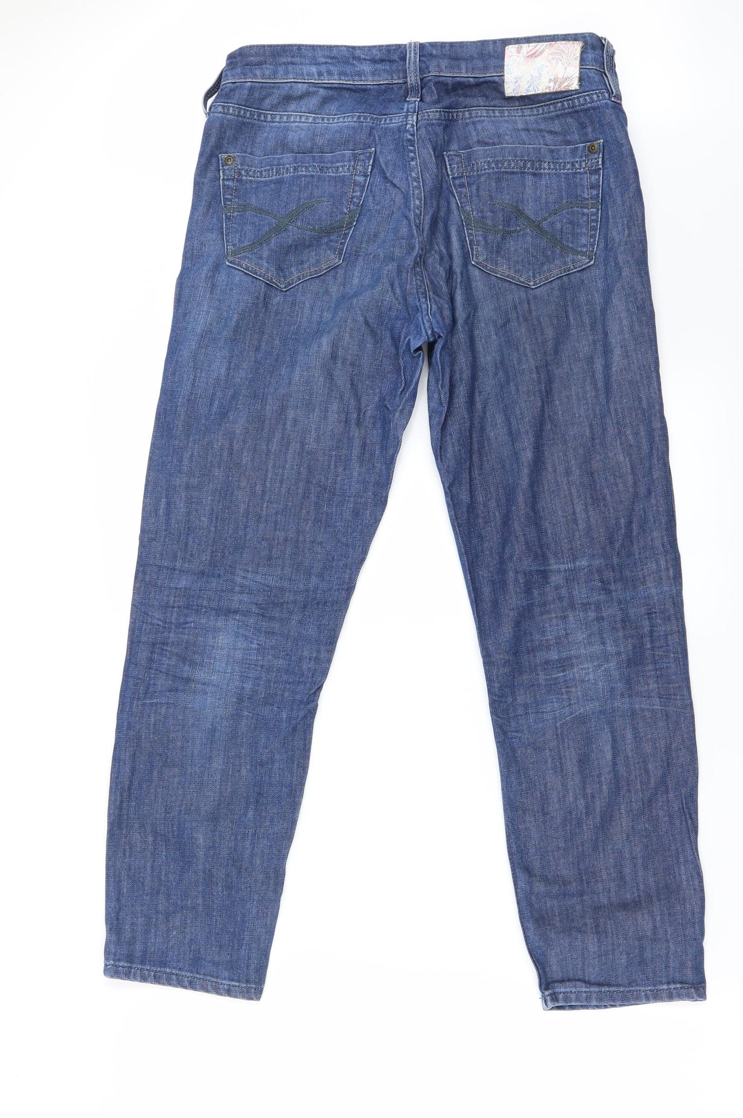 Preworn Womens Blue   Straight Jeans Size 28 in L25 in