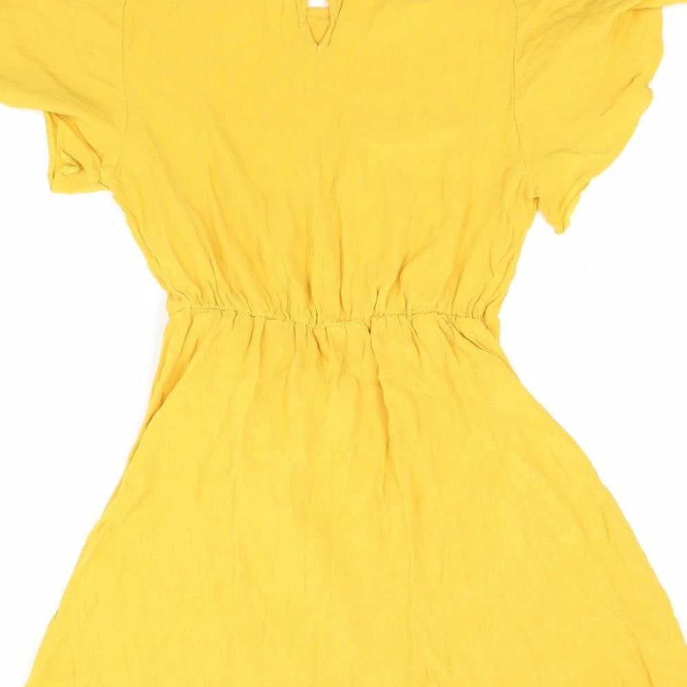 Papaya Womens Yellow   A-Line  Size 8