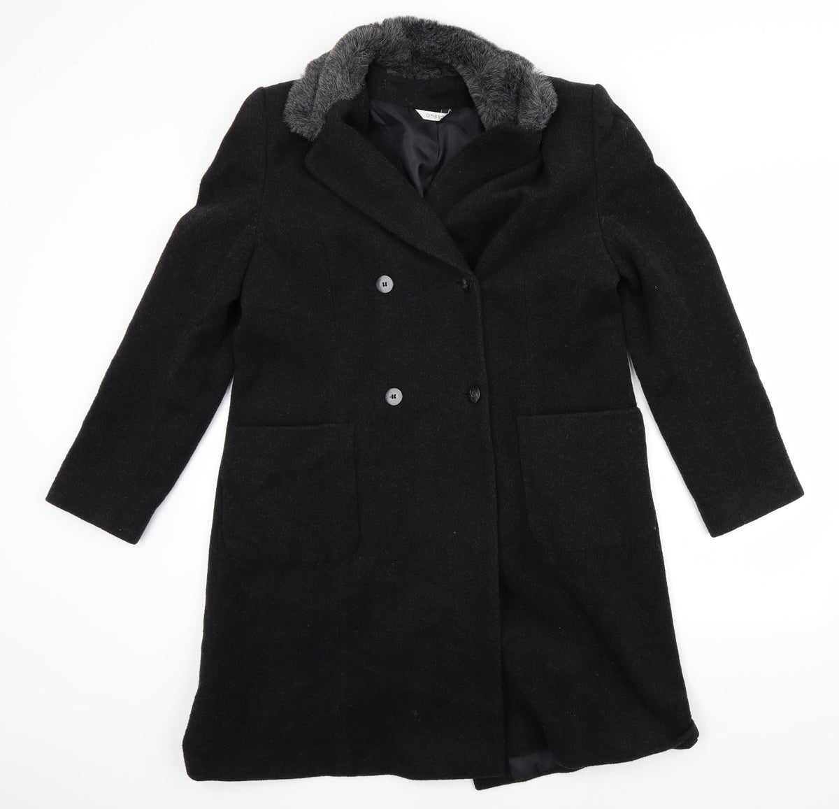 George Womens Grey   Overcoat Coat Size M