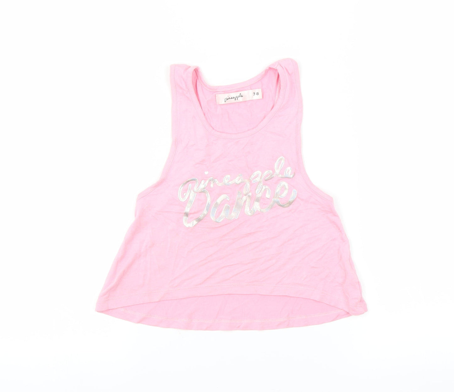 Pineapple Girls Pink   Basic Tank Size 7-8 Years